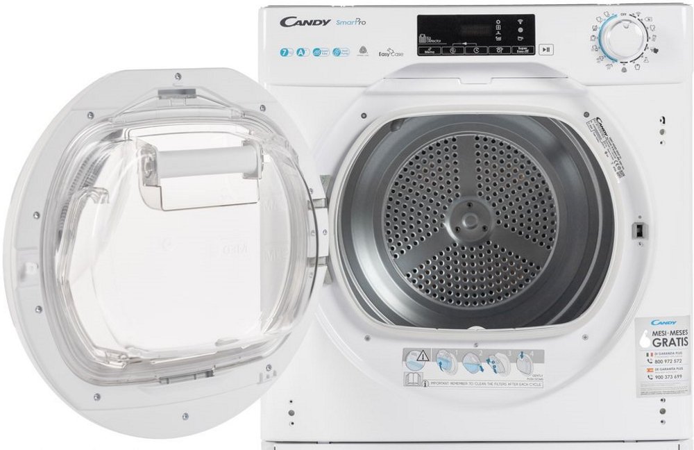 Uscator de rufe incorporabil Candy BCTD H7A1TE-S